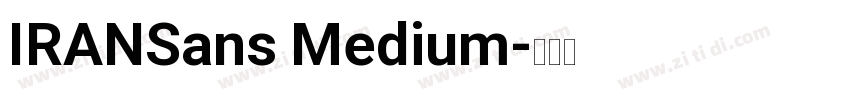 IRANSans Medium字体转换